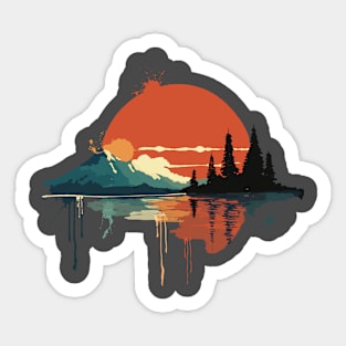 Mountain Sunrise Sticker